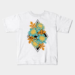 Chrysanthemum Flowers Art Kids T-Shirt